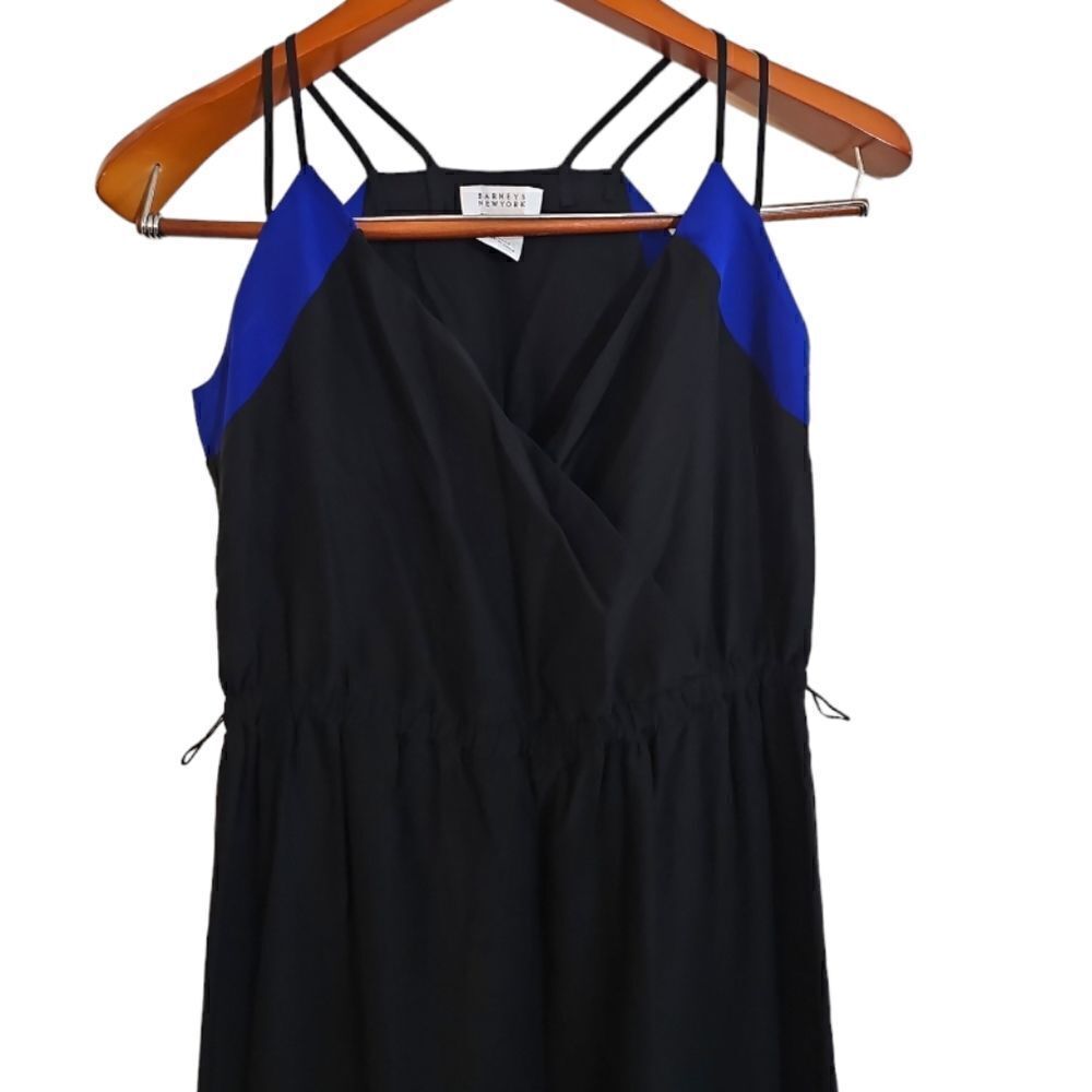 Barneys New York Black Silk‎ Maxi Dress Size XS